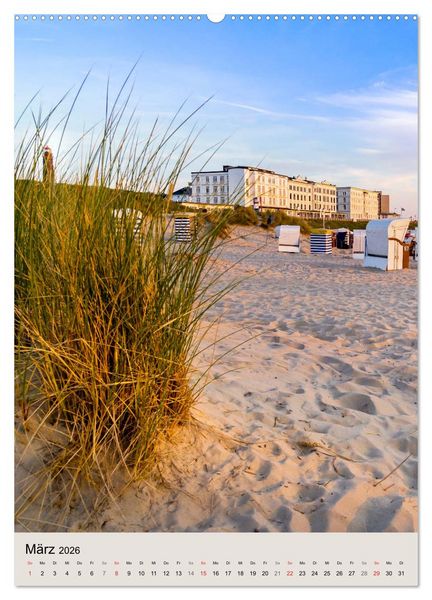 Produktbild: Borkum Strandspaziergang (hochwertiger Premium Wandkalender 2026 DIN A2 hoch), Kunstdruck in Hochglanz