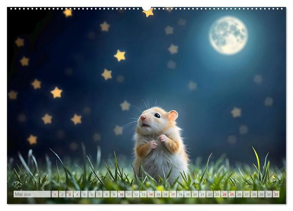 Produktbild: Es war einmal ein Hamster... M&auml;rchenhafte Abenteuer auf vier Pf&ouml;tchen (Wandkalender 2026 DIN A2 quer), CALVENDO Monatskalender