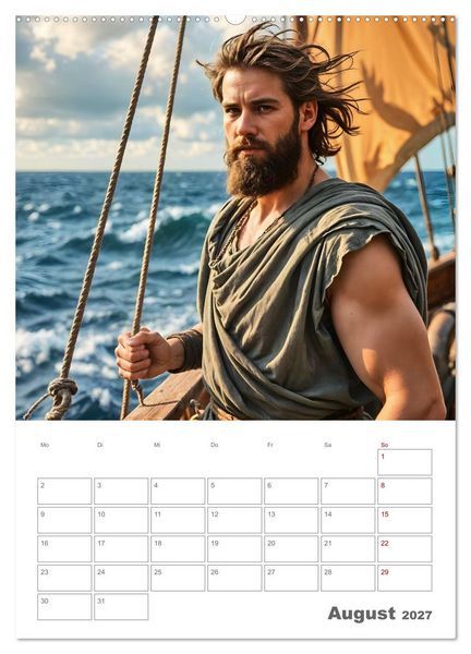 Produktbild: Gesch&ouml;pfe der griechischen Mythologie - Eine KI-Welt der griechischen G&ouml;tter, Kreaturen und Abenteurer (hochwertiger Premium Wandkalender 2027 DIN A2 hoch), Kunstdruck in Hochglanz