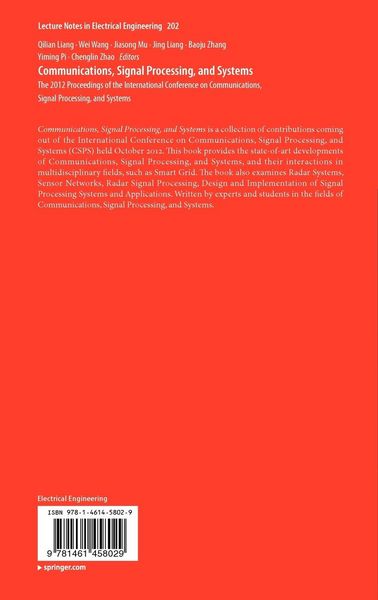 Produktbild: Communications, Signal Processing, and Systems