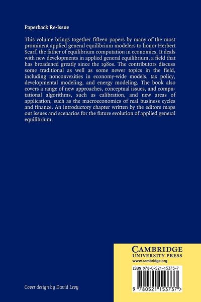 Produktbild: Frontiers in Applied General Equilibrium Modeling