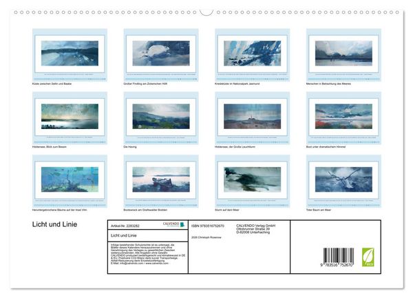 Produktbild: Licht und Linie (hochwertiger Premium Wandkalender 2027 DIN A2 quer), Kunstdruck in Hochglanz