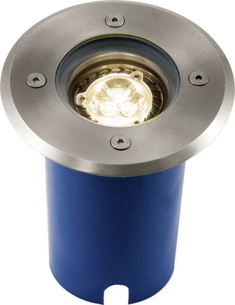 Heitronic Potsdam 36850 Bodeneinbauleuchte GU10 LED 7W Silber