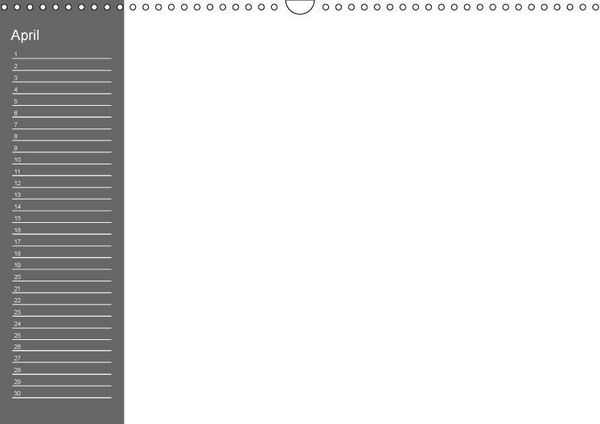 Produktbild: Bastelkalender mit Planerfunktion / F&uuml;r Schwarz - Wei&szlig; - Seher (Wandkalender immerw&auml;hrend DIN A3 quer)