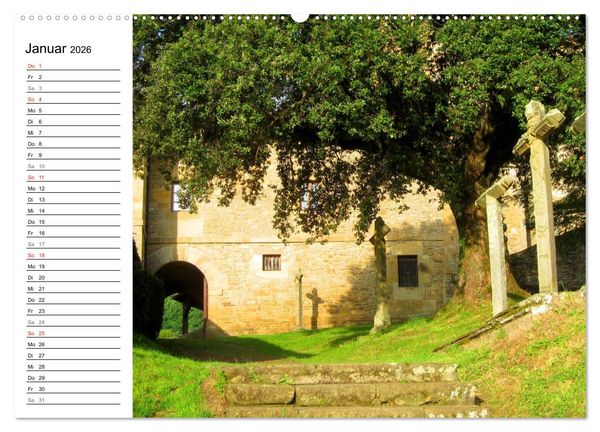 Produktbild: Camino del norte - K&uuml;stenweg (hochwertiger Premium Wandkalender 2026 DIN A2 quer), Kunstdruck in Hochglanz