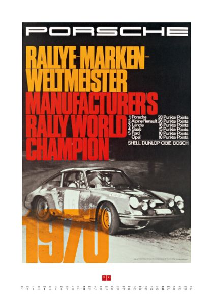 Produktbild: Porsche Rennplakate 2026
