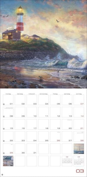 Produktbild: Thomas Kinkade: Land of Light Broschurkalender 2027
