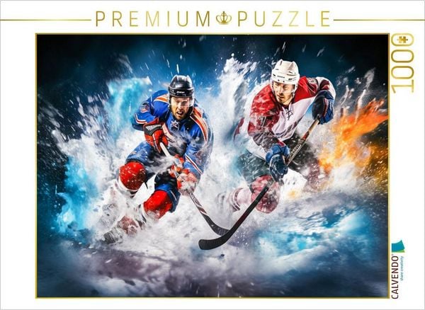 Produktbild: CALVENDO Puzzle Ein Motiv aus dem Kalender Eishockey und positive Gedanken | 1000 Teile Lege-Gr&ouml;&szlig;e 64x48cm Foto-Puzzle f&uuml;r gl&uuml;ckliche Stunden