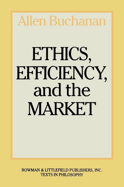 Produktbild: Ethics, Efficiency and the Market