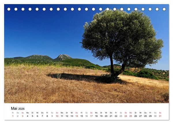Produktbild: Peloponnes Impressionen / 2026 (Tischkalender 2026 DIN A5 quer), CALVENDO Monatskalender