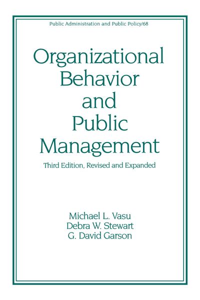 Produktbild: Organizational Behavior and Public Management, Revised and Expanded