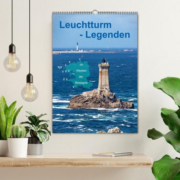 Produktbild: Leuchtturm-Legenden im Westen der Bretagne (Wandkalender 2026 DIN A2 hoch), CALVENDO Monatskalender