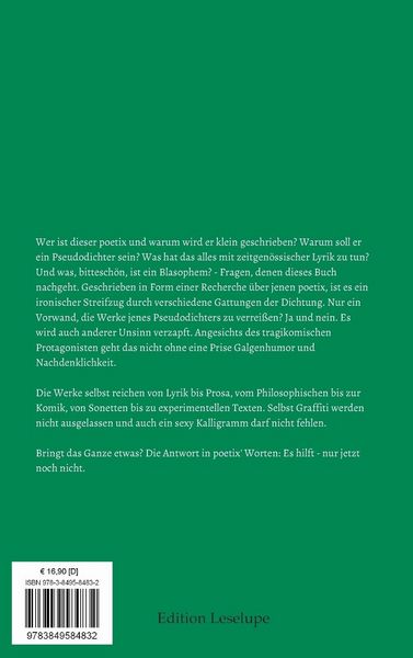 Produktbild: poetix - ein Pseudodichter