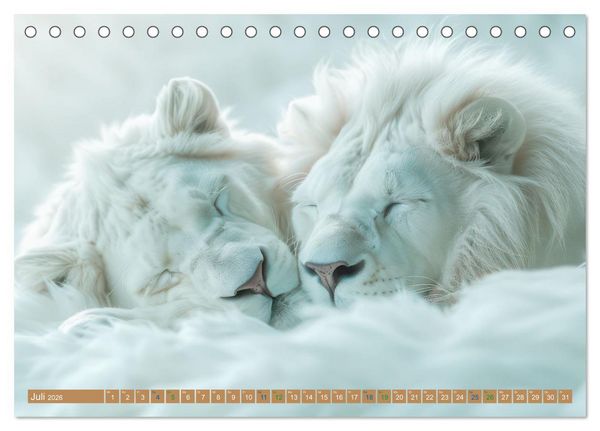 Produktbild: Tierische Tr&auml;umer - Sanft ruhend (Tischkalender 2026 DIN A5 quer), CALVENDO Monatskalender