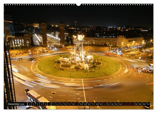 Produktbild: Barcelona - &Uuml;ber den D&auml;chern Kataloniens (Wandkalender 2026 DIN A2 quer), CALVENDO Monatskalender