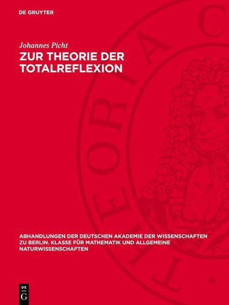 Produktbild: Zur Theorie der Totalreflexion