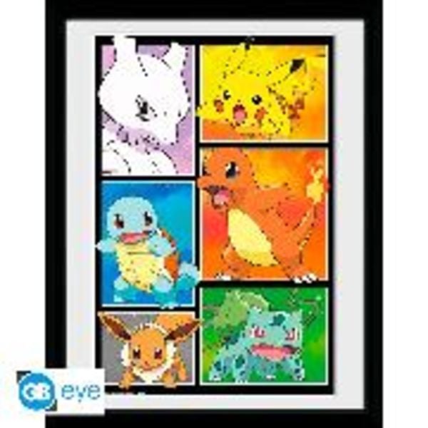 POKEMON - Framed print 'Comic panel' (30x40) x3