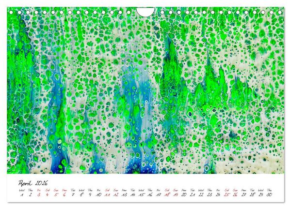 Produktbild: Your abstract colourful year (Wall Calendar 2026 DIN A4 landscape), CALVENDO 12 Month Wall Calendar