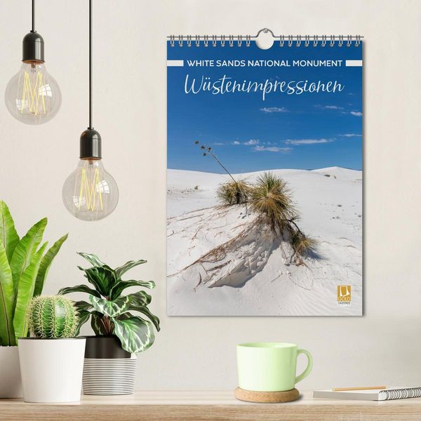 Produktbild: WHITE SANDS NATIONAL MONUMENT W&uuml;stenimpressionen (Wandkalender 2026 DIN A4 hoch), CALVENDO Monatskalender
