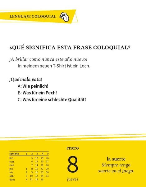 Produktbild: Langenscheidt Sprachkalender Spanisch 2026