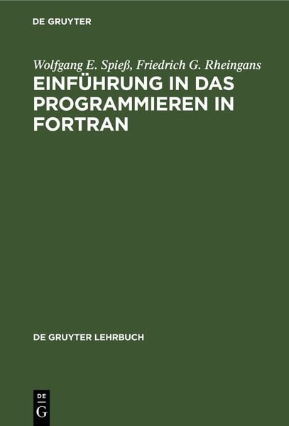 Produktbild: Einf&uuml;hrung in das Programmieren in FORTRAN