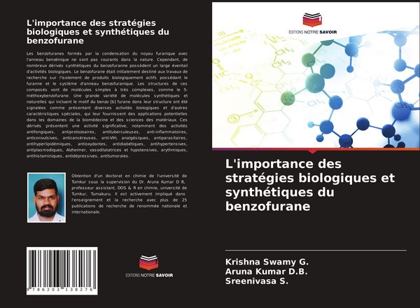 Produktbild: L'importance des strat&eacute;gies biologiques et synth&eacute;tiques du benzofurane