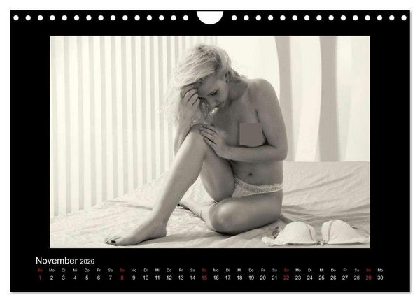 Produktbild: Sch&ouml;nheiten in schwarz-weiss (Wandkalender 2026 DIN A4 quer), CALVENDO Monatskalender