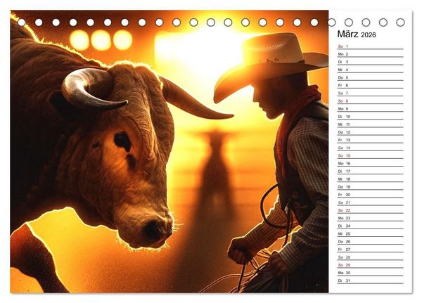 Produktbild: Westernreiten - Jahreszeiten im Sattel (Tischkalender 2026 DIN A5 quer), CALVENDO Monatskalender