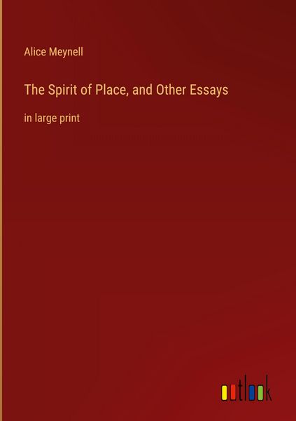 Produktbild: The Spirit of Place, and Other Essays