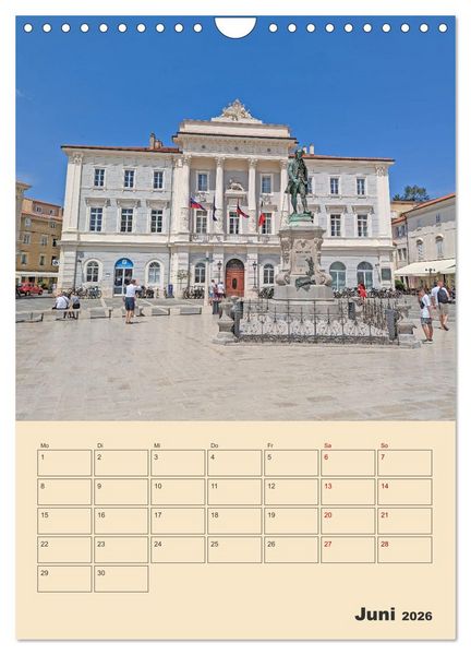 Produktbild: Piran, Sloweniens Perle am Mittelmeer (Wandkalender 2026 DIN A4 hoch), CALVENDO Monatskalender