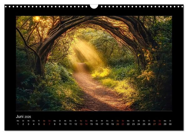 Produktbild: Geheimnisvolle Wege (Wandkalender 2026 DIN A3 quer), CALVENDO Monatskalender