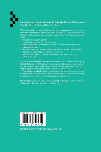 Produktbild: Information and Communications Technologies in School Mathematics
