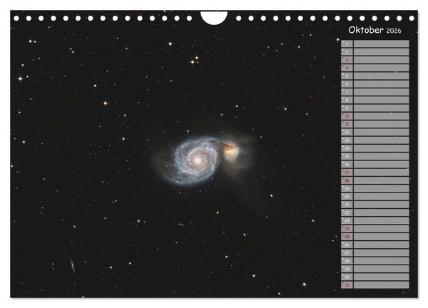 Produktbild: Deep-Sky Amateurastronomie (Wandkalender 2026 DIN A4 quer), CALVENDO Monatskalender