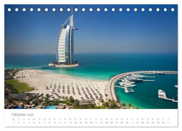 Produktbild: Dubai Architektur 2026 (Tischkalender 2026 DIN A5 quer), CALVENDO Monatskalender