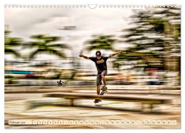 Produktbild: Skateboarding, so cool (Wandkalender 2026 DIN A3 quer), CALVENDO Monatskalender
