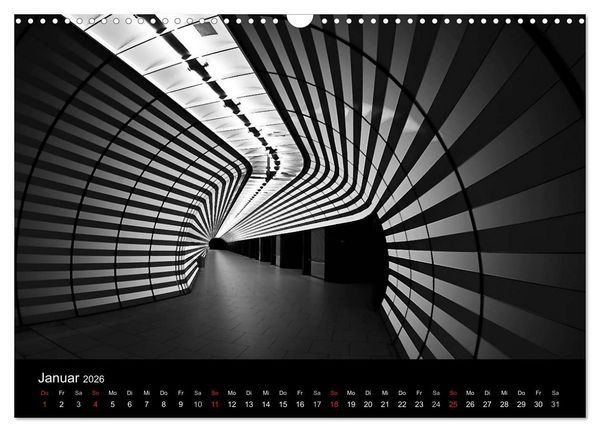 Produktbild: Black-Schwarz-Noir 2026 (Wandkalender 2026 DIN A3 quer), CALVENDO Monatskalender