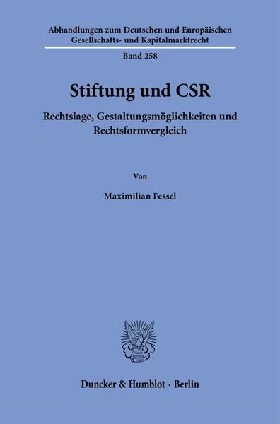 Produktbild: Stiftung und CSR
