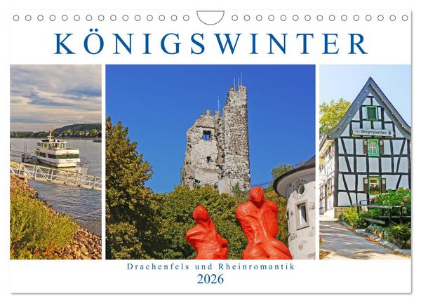 Produktbild: K&ouml;nigswinter. Drachenfels und Rheinromantik (Wandkalender 2026 DIN A4 quer), CALVENDO Monatskalender