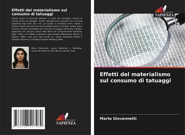 Produktbild: Effetti del materialismo sul consumo di tatuaggi