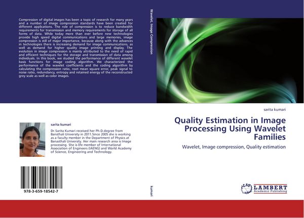 Produktbild: Quality Estimation in Image Processing Using Wavelet Families