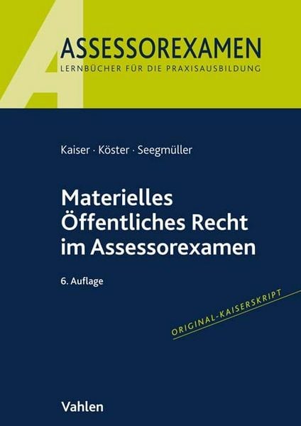 Produktbild: Materielles &Ouml;ffentliches Recht im Assessorexamen