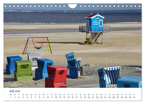 Produktbild: Langeoog 2026. Impressionen zwischen Hafen und Ostende (Wandkalender 2026 DIN A4 quer), CALVENDO Monatskalender