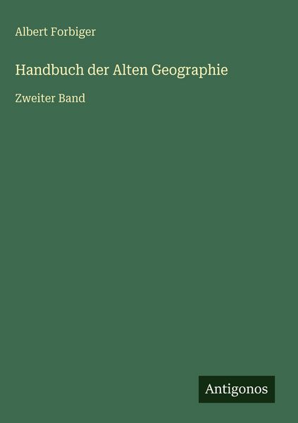 Produktbild: Handbuch der Alten Geographie