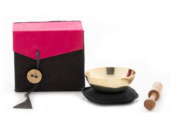 Produktbild: Mini-Klangschale in pinker Box