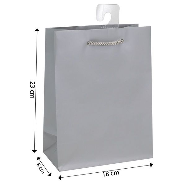Produktbild: Idena Geschenktasche uni blau gelb rot gr&uuml;n 18x23x8cm 4fach sortiert 128g/m&sup2;
