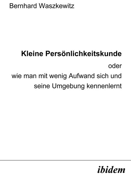 Produktbild: Kleine Pers&ouml;nlichkeitskunde