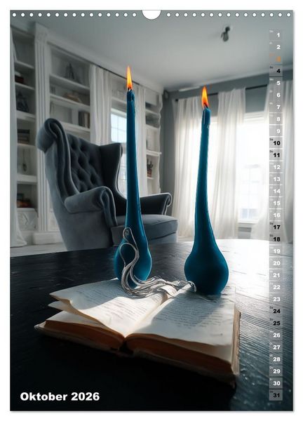Produktbild: Kerzenwelt (Wandkalender 2026 DIN A3 hoch), CALVENDO Monatskalender