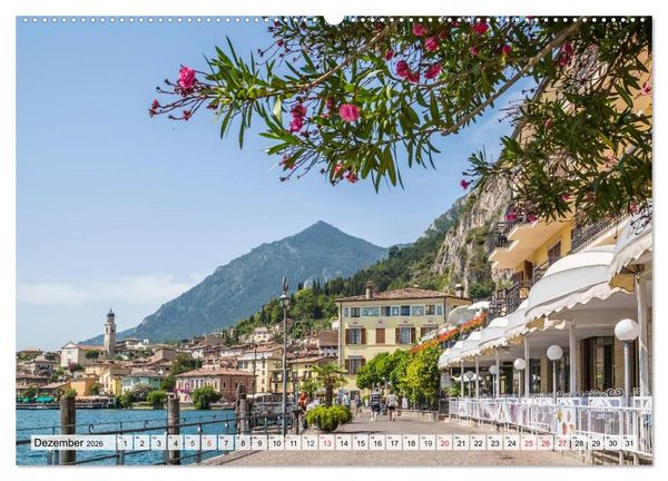 Produktbild: GARDASEE Idyllisches Limone sul Garda (hochwertiger Premium Wandkalender 2026 DIN A2 quer), Kunstdruck in Hochglanz