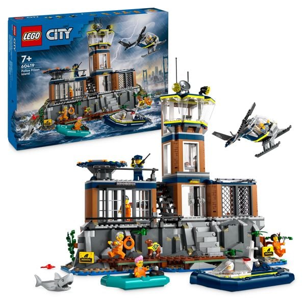 LEGO City Polizeistation auf der Gefängnisinsel, Polizei Spielzeug 60419