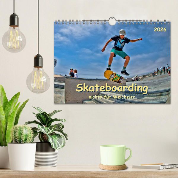 Produktbild: Skateboarding - nichts f&uuml;r Weicheier (Wandkalender 2026 DIN A4 quer), CALVENDO Monatskalender